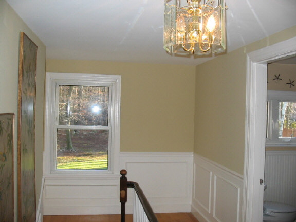 Walls, trim and ceiling painted