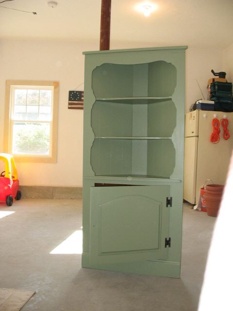 Wood cabinet painted